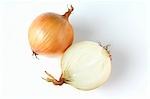 Whole onion and half an onion