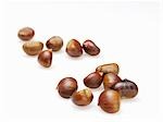Several sweet chestnuts