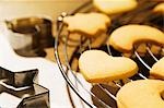 Biscuits on cake rack