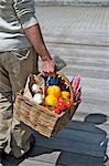 Man with shopping basket