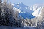 Takhinsha Mountains northwest of Haines Southeast Alaska Winter Tongass National Forest