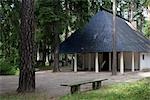 The Woodland Chapel, The Woodland Cemetery (Skogskyrkogarden), Stockholm.  Architects: Erik Gunnar Asplund