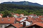 Bad Tolz, Bavaria, view over rooftops