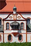 Kloster Andechs, Baroque exterior abbey church situated on a hill east of Ammersee in Bavaria, Germany