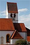Église du village, Aschering, en Bavière.