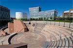 Chavasso Park, urban park near the shopping area of Liverpool One, Liverpool, Merseyside, England