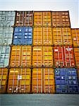 Stacked Shipping Containers