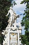 Statue de Mozart, Burggarten, Vienne, Autriche