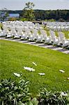 Adirondack Chairs Set Up for a Wedding