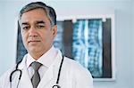 Portrait of a doctor in a hospital, Gurgaon, Haryana, India