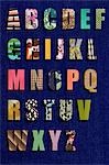 Patchwork alphabet