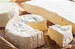 Camembert and brie cheeses