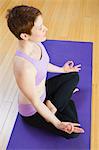 Woman Practising Yoga