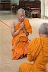 Young Man Becoming a Buddhist Novice Monk