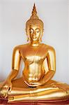 Gold Sitting Buddha at Wat Plap Pla Chai, Chinatown, Bangkok, Thailand