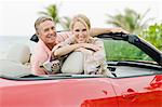 Portrait of Couple in Convertible