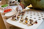 Caterer Preparing Steak Fajitas