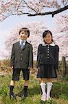 Schoolmates Standing in Park