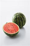 Halb geschnittenen Wassermelone