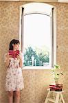 Japanese Woman Reading A Book