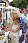 Mother and Daughter at Farmer's Market