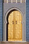 Porte au Palais Royal, Fès, Maroc