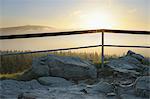 Brocken Mountain View du sommet Achtermann, Parc National du Harz, Basse-Saxe, Allemagne