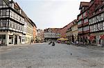 Historique place du marché, Quedlinburg, Harz, Harz, Saxe Anhalt Allemagne