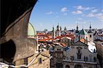 Vieille ville vue depuis Charles Brige, Prague, République tchèque