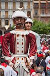 Giganten der Pamplona Prozession, Fiesta San Fermin, Pamplona, Navarra, Spanien