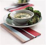 Broccoli with green sauce