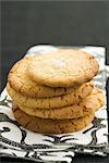 Pile of shortbread biscuits