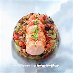 Fresh lobster with southern vegetables