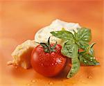 Tomaten, Mascarpone, Parmesan und Basilikum