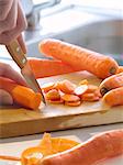 Slicing carrots