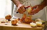Peeling the onions