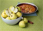 Golden apple tart