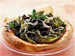 Puff-pastry asparagus savoury tart