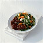 Lamb Navarin with peas and carrots