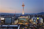 Kyoto Tower, Kyoto, Kyoto Prefecture, Kansai Region, Honshu, Japan