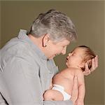 Grandmother Holding Baby