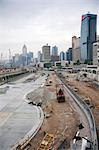 Construction On Queen's Pier, Central District, Hong Kong Island, Hong Kong, China