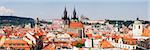 Old Town View From Powder Tower, Prague, Bohemia, Czech Republic