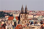 Tyn Church, Old Town, Prague, Bohemia, Czech Republic