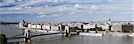 Pont à chaînes et le rives Danube, Budapest, Hongrie