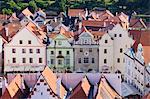 Town Square, Český Krumlov, Sud Bohême, Bohemia, République tchèque