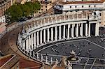 Vue sur Rome depuis la coupole de, Basilique, cité du Vatican, Rome, Italie Saint Pierre