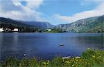 Gougane Barra, Co Cork, Ireland; Settlement On A Lake