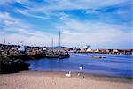 Arklow, Co Wicklow, Ireland; Ships In A Harbour