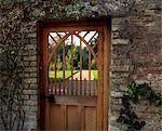 Ballinlough Castle, Co Westmeath, Ireland; Gate To The Walled Garden